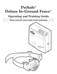 PetSafe® Deluxe In-Ground Fence™ Operating and Training Guide