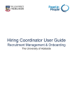 Hiring Coordinator User Guide