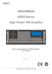ARCHIMEDE 5000 Series High Power FM Amplifier