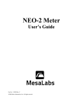 Neo-2 User Manual - DialyGuard