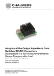 Analysis of the Output Impedance from Switched DC/DC Converters