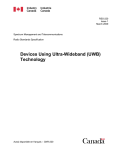 Devices Using Ultra-Wideband (UWB) Technology
