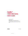 Satellite 1400/1405 Series User`s Guide