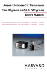 Research Isometric Transducer Manual