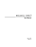 to KAROLL DIRECT users manual