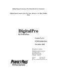 Digital Pro User`s Manual for Version 6.4