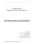 Solid Waste System Operating Manual