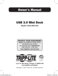 Owner`s Manual USB 3.0 Mini Dock