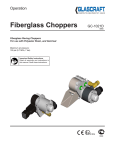 GC-1021D - Fiberglass Choppers, Operation, English