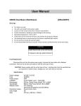 User Manual - Orion FX Lights