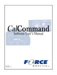 CalCommand Software User`s Manual