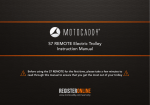 Motocaddy S7 Remote User Manual