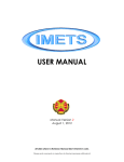 IMETS User Manual