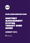 Content Management System Tenant User Guide
