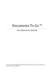 Documents To Go ™ - support files