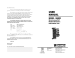 USER MANUAL MODEL 1206RC Synchronous X.21 Modem