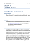 CISS 370 A Operating Systems