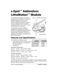x.Spot&trade; Addendum: LithoMotion&trade; Module