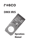 DMX Iris Manual - Rosco Laboratories