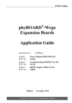 phyBOARD -Wega Expansion Boards Application Guide