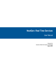 NextGen Real Time Services User Manual