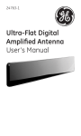 Ultra-Flat Digital Amplified Antenna User`s Manual
