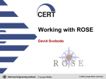 Working with Rose - Carnegie Mellon University