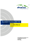 AlvariCRAFT for BreezeMAX TDD User Manual