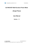 BJ194E-9SY Multi-function Power Meter (Single Phase) User Manual