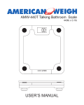 USER`S MANUAL - American Weigh Scales Inc