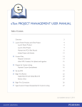 eText PROJECT MANAGEMENT USER MANUAL
