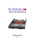 SBA-7121M-T1Blade Module BIOS Setup Manual