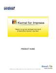 User`s Guide - Kernel Data Recovery