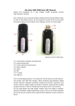 Hd video USB DISK(mini U8) Manual