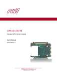 GPS18185HR - User`s Manual - RTD Embedded Technologies, Inc.