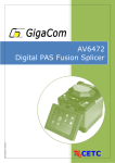 AV6472 Digital PAS Fusion Splicer CETC