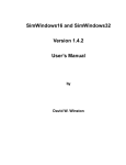 SimWindows16 and SimWindows32 Version 1.4.2 User`s Manual