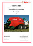 USER GUIDE Orkel hiQ Smartbaler