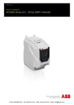 ABB ACS250 Micro Drives (0.5 to 20 hp) 600V User`s Manual