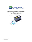 Fiber Coupled Laser Module User Manual
