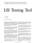 LSI Testing Techniques - IEEE Computer Society