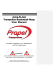 Jump-N-Jam Trampoline Basketball Hoop User Manual