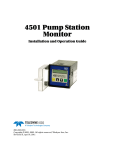 4501 Pump Station Monitor User Manual