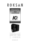 K2 TR-5 Loudspeaker User Manual