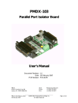 PMDX-103 User`s Manual, revision 1.2