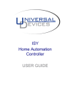 ISY Home Automation Controller USER GUIDE
