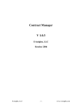 Contract manager Users Manual October 2005 - E