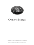 Owner`s Manual - Four Winds Spas