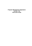 Projector Management Application Version 7.00 Instruction Guide