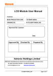 LCD Module User Manual - Solar LED lighting,LED lighting,LCD
